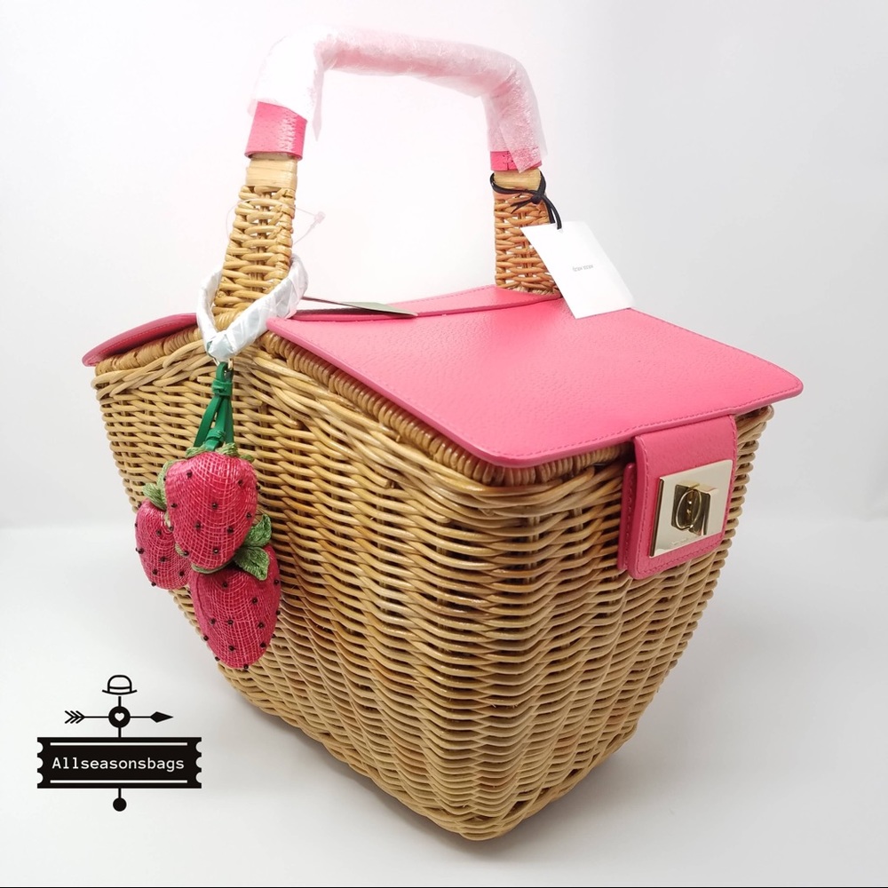 Kate spade picnic perfect 3D wicker basket satchel - Picture 7 of 8